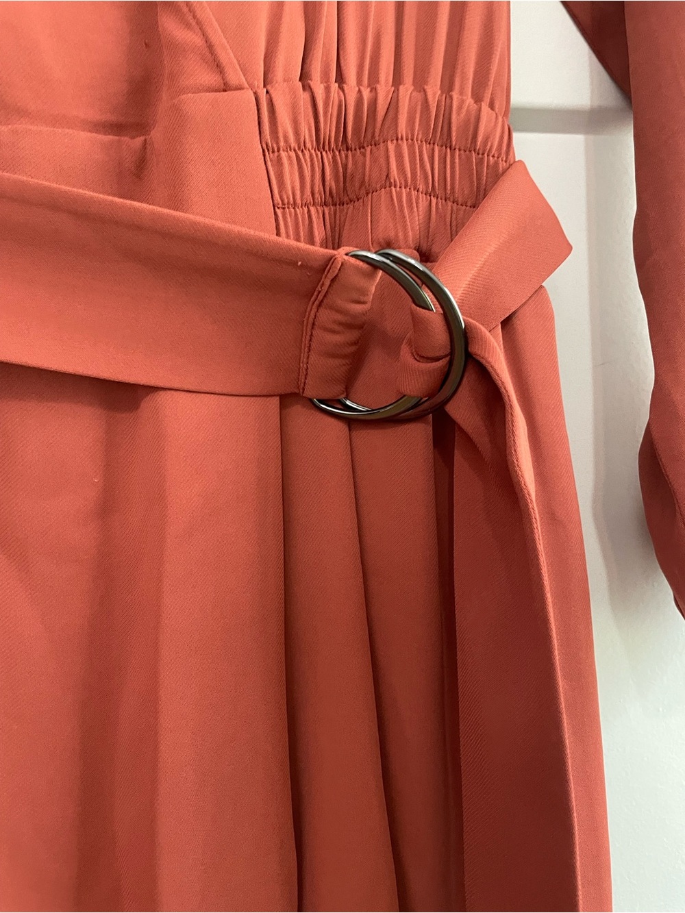 Reiss Rust-Brown Midi Shirt Dress - Picture 4 of 11
